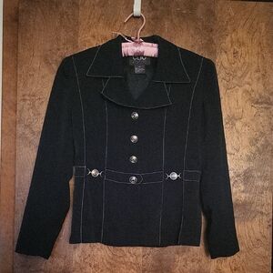 Clio Lined Blazer with Button Accents 6